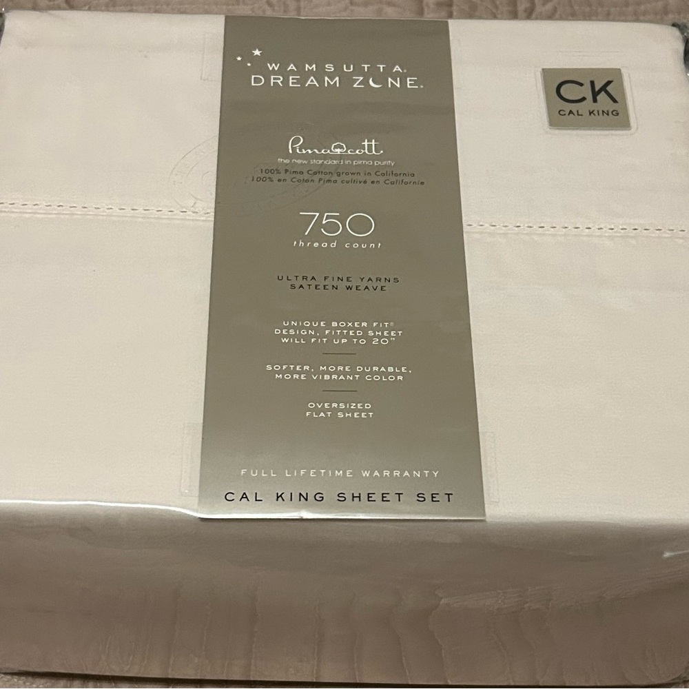 Wamsutta Dream Zone Blush Cal King Sheet Set